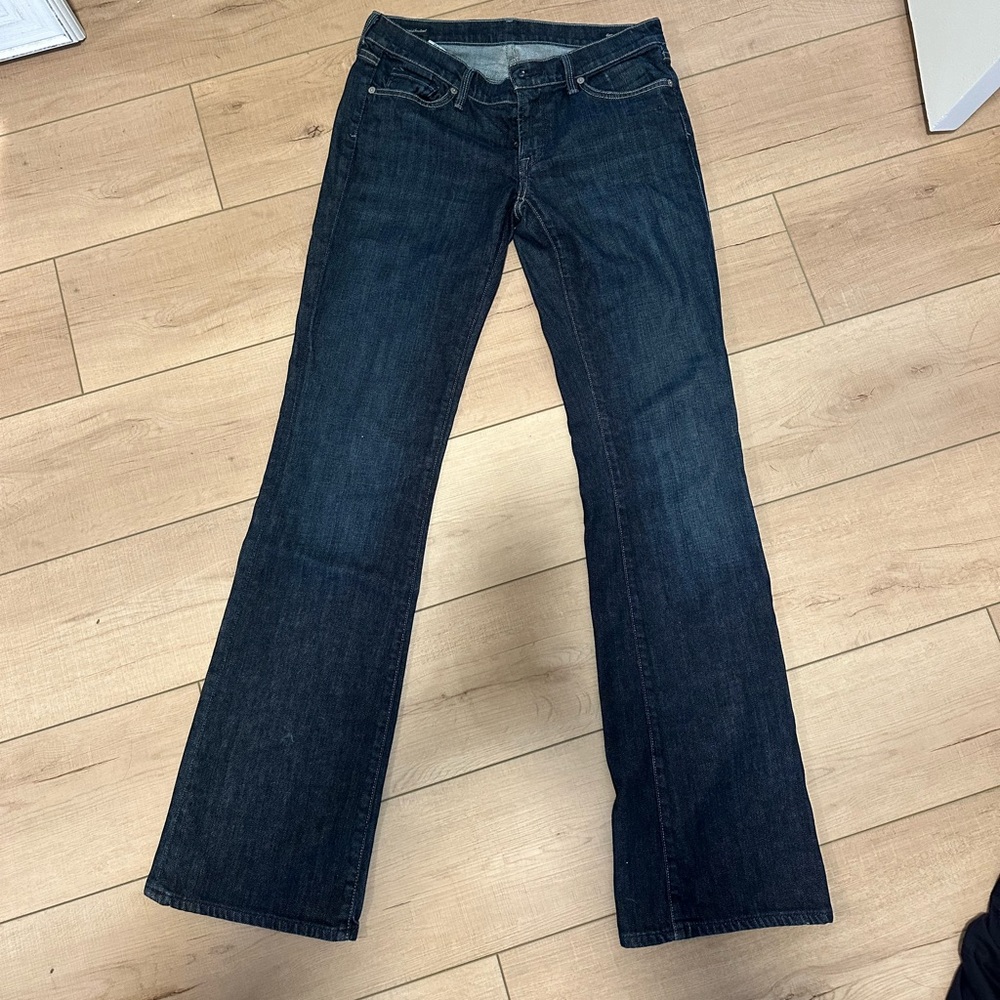 Citizens Of Humanity Dark Blue Boot Cut Jeans